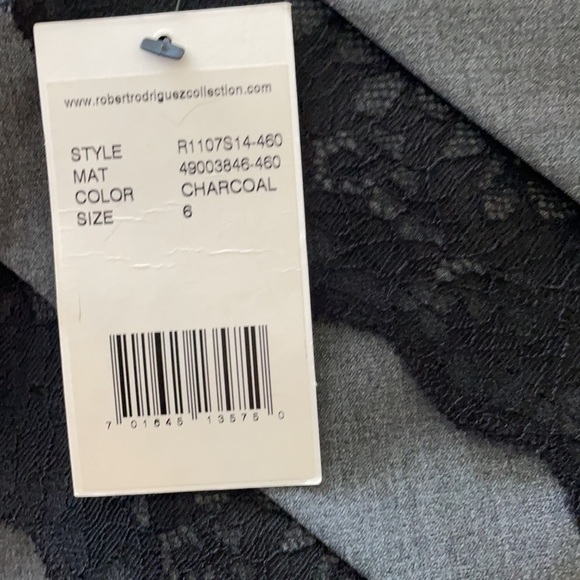 NWT Robert Rodriguez  Grey and Black Skirt - Picture 6 of 13